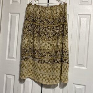Tease woman animal print lined skirt size 2X